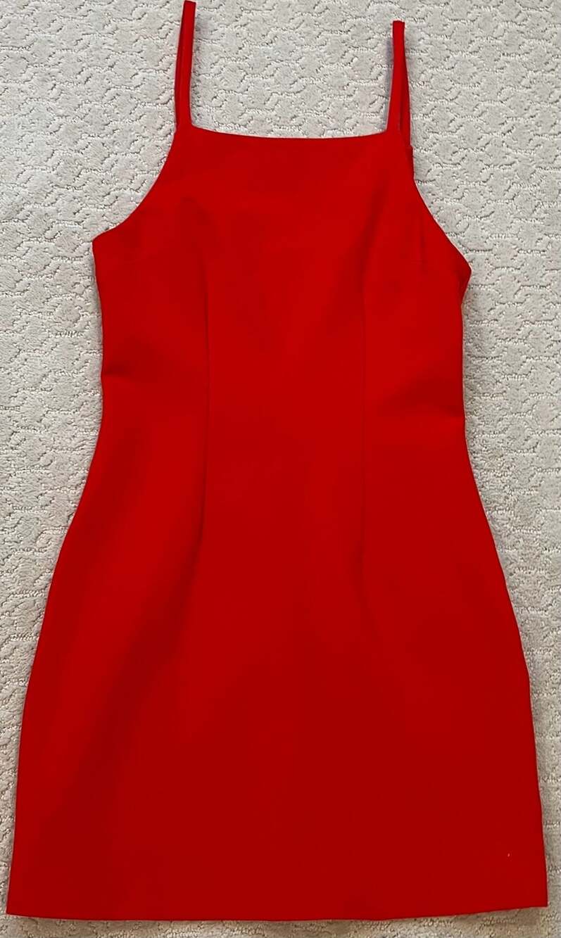 HOUSE OF CB Dainty Square Neck A-Line Minidress